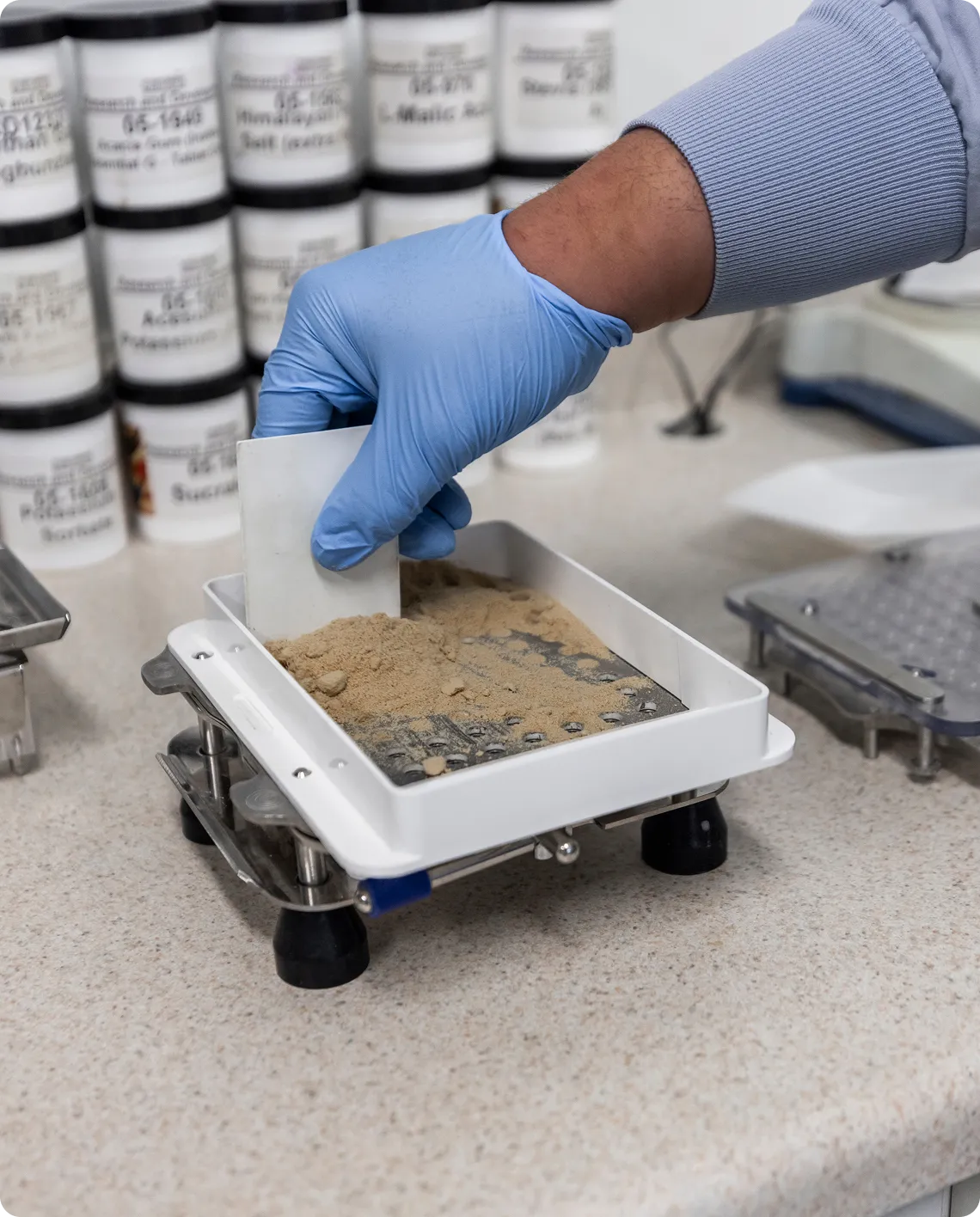supplement formulation powder testing