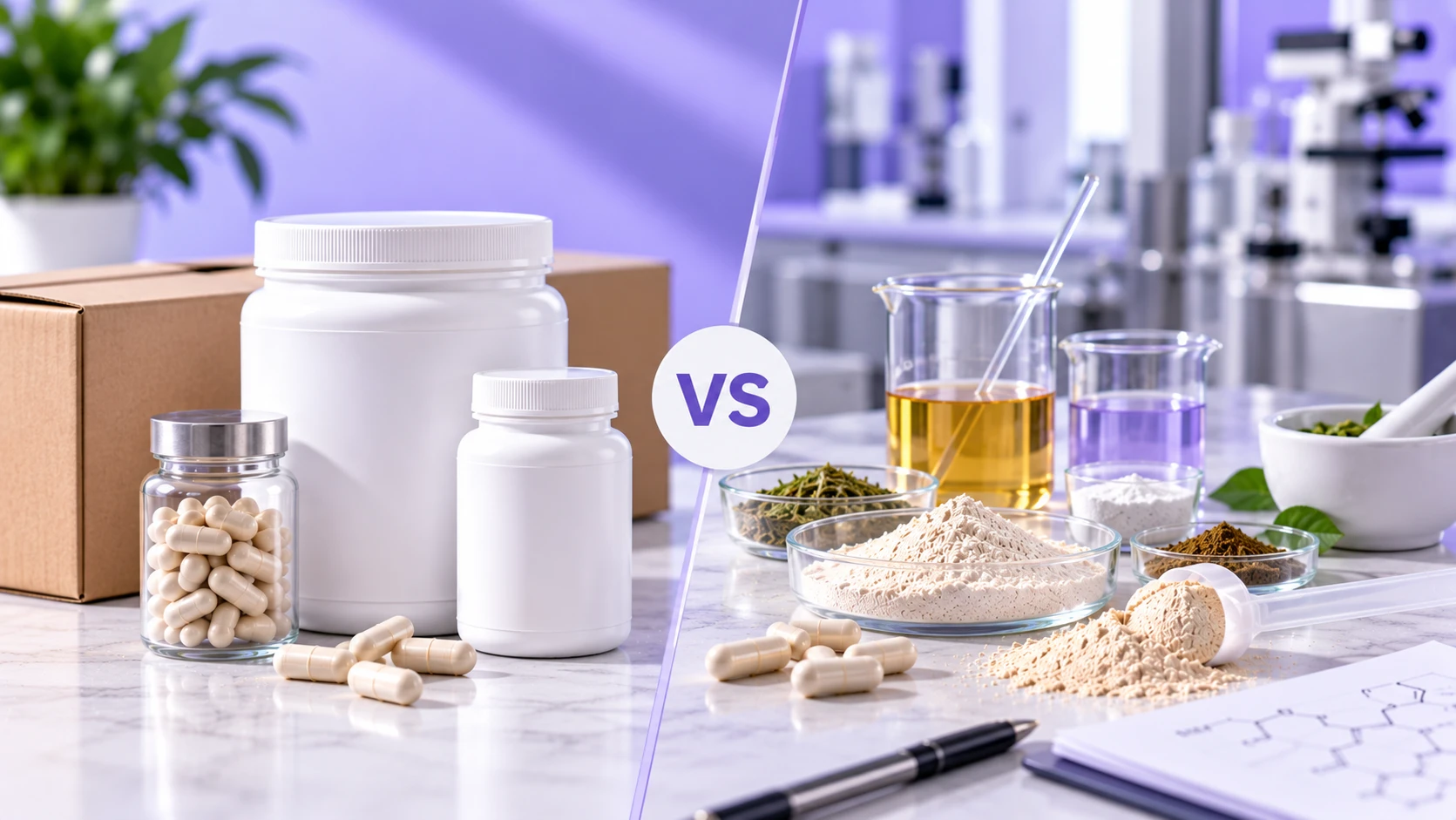 Private Label Supplements vs Custom Formulation