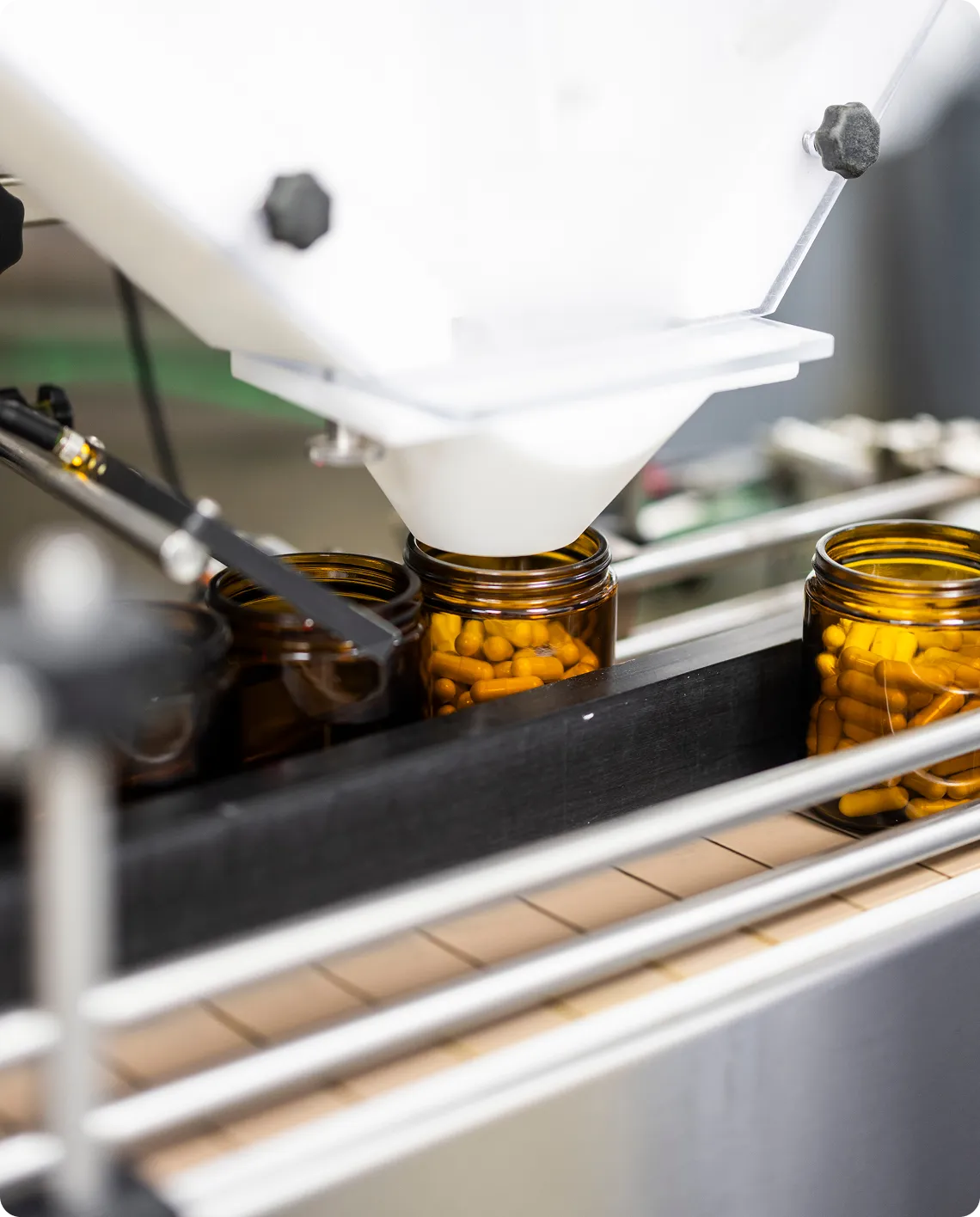 supplement capsule bottle filling